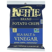 Kettle Brand Sea Salt & Vinegar Potato Chips, 1.5 oz, (Pack of 24)