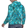 thumbnail image 6 of Daiia Square Glass Mosaic for Men's Fashion Hoodies & Sweatshirts with Kangaroo Pocket Hooded Sweatshirt Breathable & Moisture Wicking-XX-Large, 6 of 7
