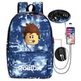 thumbnail image 2 of Mochila antirrobo con USB para mujer, morral escolar de lona para estudiante, niño, niña y niño, Adolescentes, 2 of 4