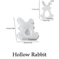 thumbnail image 3 of Sokhug Hollow Easter Bunny Silicone Mold – Folded Ear Design for Candle Plaster, Multicolor, 3 of 6