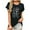 c1-Black Top, variant on NSLGXD Women's T-shrits Trendy Round Neck Short Sleeve Shirts Loose Fit Graphic Tees Breathable Vacation Tshirt Top S-2XL Navy Top