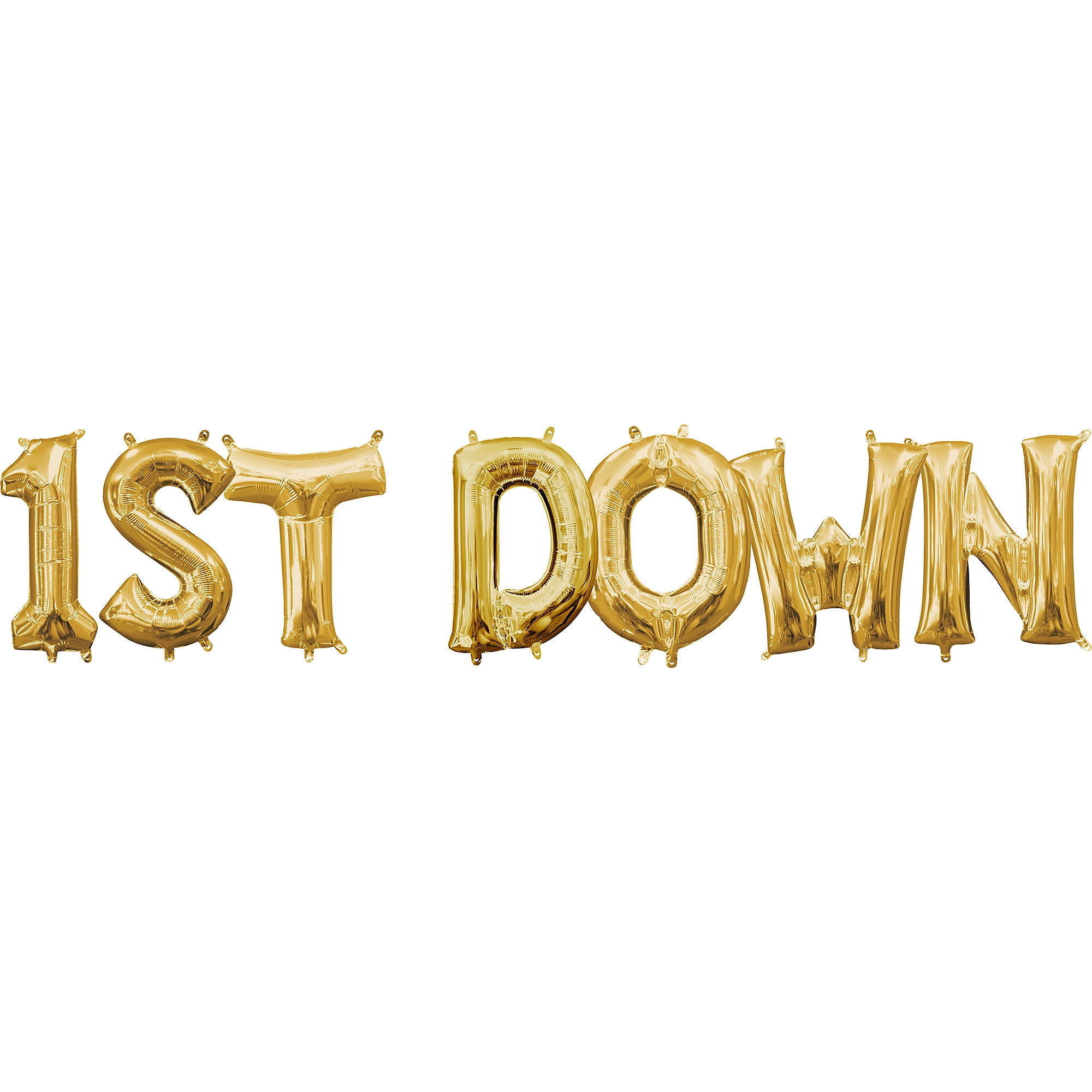 gold inflatable letters