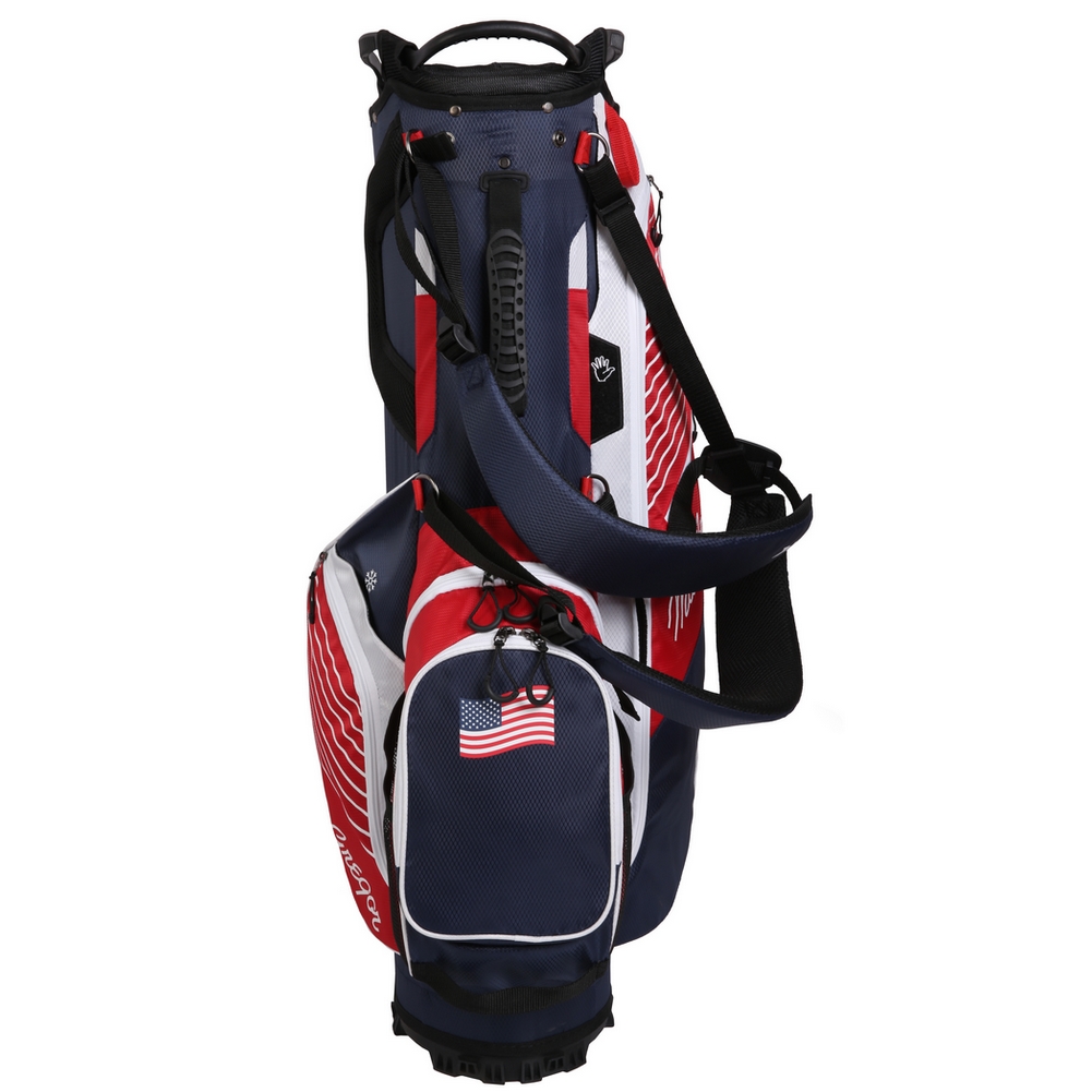 MacGregor Golf VIP 14 Divider Stand Carry Bag with Full Length Dividers, USA Flag