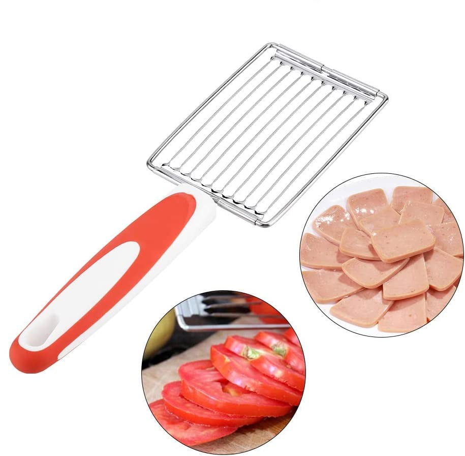 Luncheon Meat Cutter, Casewin Egg Slicer Stainless Steel Canned Meat