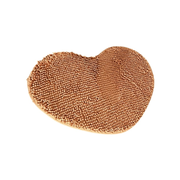 Yhmxh Alfombrillas de baño para baño Alfombra de baño Felpudo con forma de corazón, absorbente, antideslizante, para baño, entrada, ceremonia de boda Decoración del baño