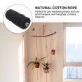thumbnail image 2 of CIMAXIC 1PC 100M Long 3MM Wide Natural Cotton Thread Braided Cotton Rope Tapestry Knitting Thread Multi-purpose Manual Woven Rope for Hanging Carpet Craft Making (Black),3937"X0.12"X0.12", 2 of 5