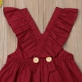 thumbnail image 5 of USA Toddler Newborn Baby Kids Girl Toddler Sleeveless Cotton Overalls Tutu Dress Skirt Clothes, 5 of 6
