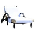 thumbnail image 1 of Linum Home Textiles CL00-SWP Standard Size Chaise Lounge Cover with Side Pockets - White, 1 of 4