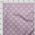 thumbnail image 3 of oneOone Cotton Poplin Light Pink Fabric Damask With Floral Sewing Material Print Fabric By The Yard 56 Inch Wide, 3 of 4