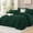 03-Dark Green, variant on ANGENIA Full Comforter Sets with Sheet - 7 Pieces Burnt Orange Bed in a Bag Full, Boho Soft Fluffy Tufted Bed Sets with Comforter, Sheets, Pillowcases & Shams