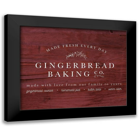 Straatsma, Leah 14x12 Black Modern Framed Museum Art Print Titled - Red Gingerbread