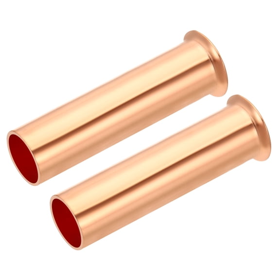 Uxcell 5/8" (16mm) OD Copper Flare Tube Fitting, 2pcs Pipe Fitting for HVAC Refrigeration Plumbing