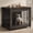 Dark Gray, variant on Ironovahome 27" Furniture-Style Dog Crate for Small Dogs, Heavy Duty Wooden Dog Cage with Double Doors & Safe Locks, Breathable Wire Mesh, Indoor Dog Kennel Pet Crate, Dark Gray