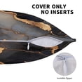 thumbnail image 5 of Multi-Size Linen Sofa Pillow Cover Invisible Zipper Open And Close Strong Use For Sofa Chair Garden Sofa Car Black And White Gold Marble 20"X20", 5 of 8