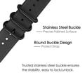 thumbnail image 4 of Fintie Watchband for Fitbit Versa 2/Versa 1/Versa Lite - Double Layer Soft Woven Nylon Replacement Wrist Strap, Black, 4 of 7