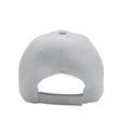 thumbnail image 2 of men's plain baseball cap velcro adjustable curved visor hat white, 2 of 2