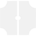 thumbnail image 4 of 26"OD x 3"ID x 8 1/2"C x 1"P Haus Architectural Grade PVC Contemporary Ceiling Medallion, Two Piece, 4 of 11