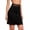 Black, variant on Kaemgyyd Half Slips for Women Elastic High Waist Soft Underskirt Lounge Solid Color with Floral Lace Mini Skirts Fall