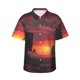 thumbnail image 1 of Balery Sunset Western Desert Cowboy Camisas hawaianas de manga corta para hombre, camisas playeras de corte holgado, camisas de vacaciones con botones,Small, 1 of 7