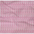 thumbnail image 4 of oneOone Tissu Popeline Sergé Coton Bio Rayéfeuilles & Floral Imprimé au Mètre 42 Pouces de Large, 4 of 4