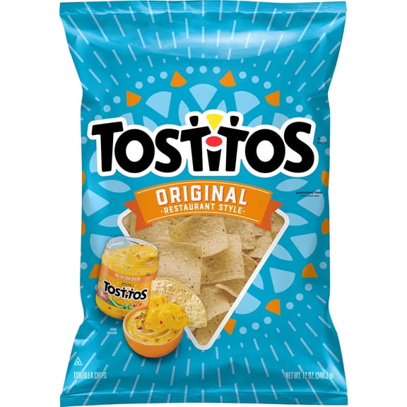 Tostitos Restaurant Style Original Tortilla Chips, 12 oz Bag - 2 Pack