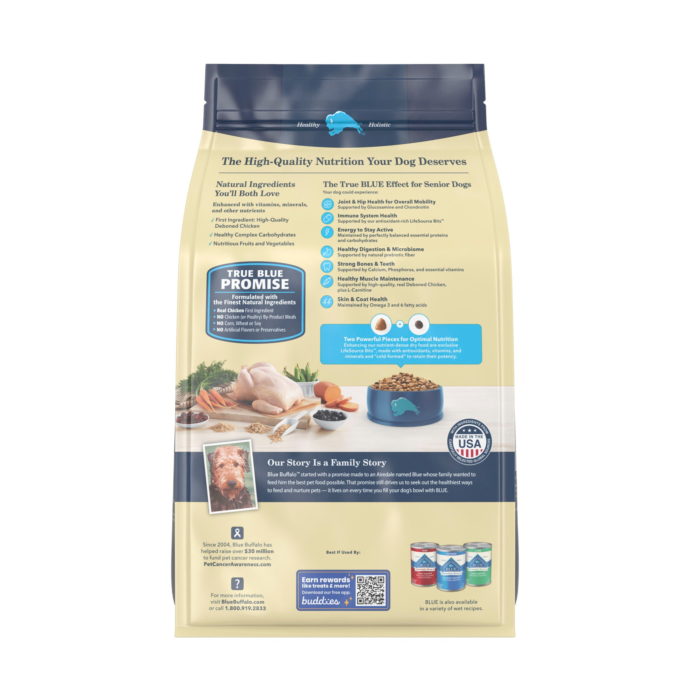 Blue Buffalo Life Protection Formula Senior Dry Dog Food, 5 Lb photo 2