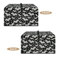 thumbnail image 6 of FOR U DESIGNS Bat Black Pattern Microwave Oven Dust Cover Dust-Proof Shield for Countertop Appliances Foldable Kitchen Appliance Protector with Top Handle-S, 6 of 8