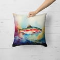 thumbnail image 2 of Rainbow Trout Throw Pillow 18 in x 18 in, 2 of 5