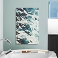 thumbnail image 6 of AE Ocean Waves Beach Canvas Wall Art (20X30 inch) | Framed Nature Canvas Wall Art Pictures & Photos for Living Room, Bedroom, Bathroom & Kitchen | UL & FSC Certified INK & Material | Made in USA, 6 of 9