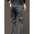 thumbnail image 5 of Pantalones vaqueros ajustados para hombre, pantalones vaqueros ajustados con bolsillos, ajustados, baratos, lavados, de lujo, estilo Kpop, tallas XS, 5 of 5