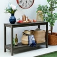 thumbnail image 2 of Cambridge Casual Sailendra Collection Wood Outdoor Console Table, Dark Gray, 2 of 11