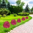 thumbnail image 4 of Artificial Flowers for Outdoors, Uv Resistant Faux Topiary Ball Plants with Ground Stakes, 15.75 Inch Realistic Fake Greenery Bushes, Waterproof Fade Proof for Garden Porch Patio Yard Decor, 1 Pack, 4 of 5