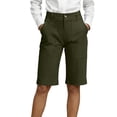 thumbnail image 2 of Bermuda Shorts for Women Elastic Waist High-Waisted Knee-Length Summer Casual Shorts with Pockets, 2 of 4