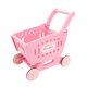 thumbnail image 2 of Carrito de compras para niños, carrito de compras con ruedas lisas, carrito de supermercado de juguete Rosa, 2 of 9