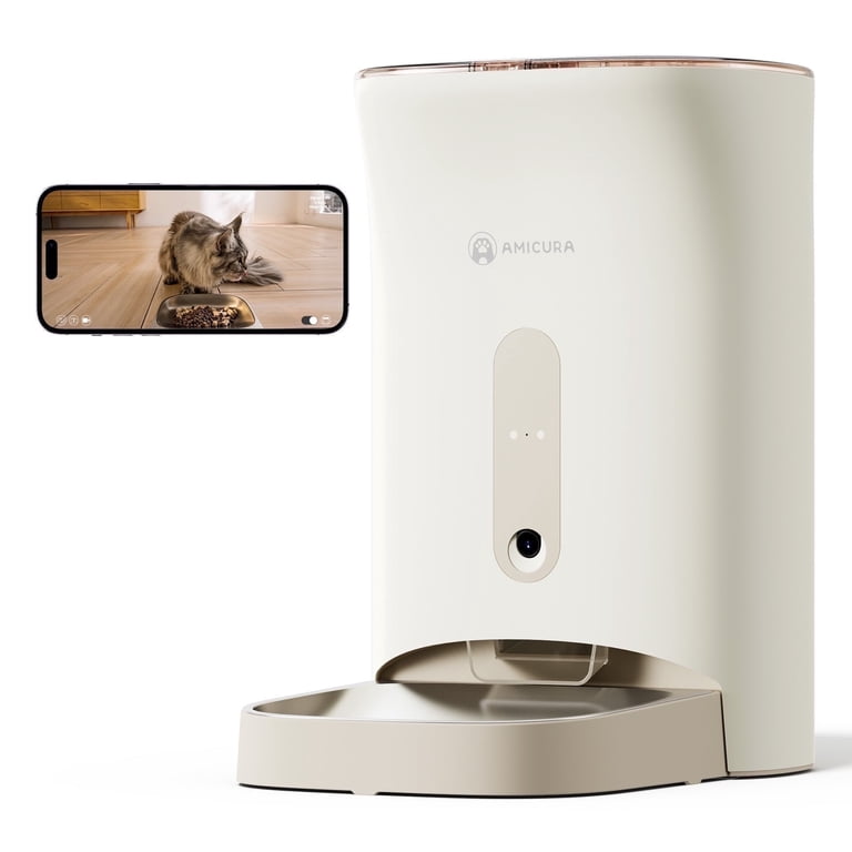 Amicura F1 Pro Automatic Cat Feeder, 4.5L Cat Food Dispenser with