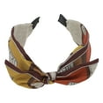 thumbnail image 4 of Unique Bargains 1 Pc Wide Tie Bow Geometric Headbands for Women Maroon, 4 of 6