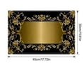 thumbnail image 3 of Manteles individuales de lino con elegante estampado dorado: protectores de mesa resistentes al calor y a las manchas para comedor, cocina, hogar u hotel. Manteles individuales decorativos pa, 3 of 6