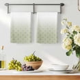 thumbnail image 3 of Green Morocco Kitchen Towels Set of 1, Abstract Geometric Modern Plaid Absorbent Dish Towels for Kitchen, Microfiber Hand Towel, Quick Drying Tea Towel for Cleaning Decorative Dishcloths, 3 of 7