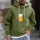 thumbnail image 1 of Sudadera con capucha para hombre, estilo casual, con cuello redondo, estampado, manga larga, blusa de poliéster, 1 of 5