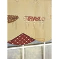 thumbnail image 3 of RLF Home Ottoman Petticoat 3" Rod Pocket Lining Luxurious and Elegant Window Treatment Valance 50" x 15" Cream, 3 of 4