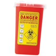 thumbnail image 1 of kusrkot 3x1 Quart Sharps Container Biohazard Needle Disposal Waste Bin 3 Pcs, 1 of 9