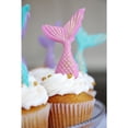 thumbnail image 3 of HIC Green Silicone Mermaid Tail Shape Ice Cube Tray and Baking Mold - Makes 6 Cubes 2 Pack, 3 of 4