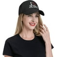 thumbnail image 2 of Classics Baseball Cap Jesus - I Love Jesus Caps Adjustable Sports for Women Men Black, 2 of 7