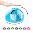 thumbnail image 1 of Luz De Despertar 7 Colores Luz De Despertar Luz De Noche Led Rgb Despertador Multifuncional Función De Lámpara De Mesa Snooze Sunrise 6 Sonidos Decoración Natural Del Hogar Speravity HA015336-00, 1 of 5