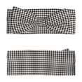 thumbnail image 2 of Daiia Houndstooth Black And White Printed Handmade Baby Headbands Soft Stretchy Hair Bands with Bows for Newborn Infant Baby Toddler Girls, 2 of 5