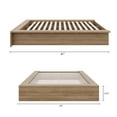 thumbnail image 5 of Nexera James Full Size Platform Wood Bed Frame, Brown Oak, 5 of 8