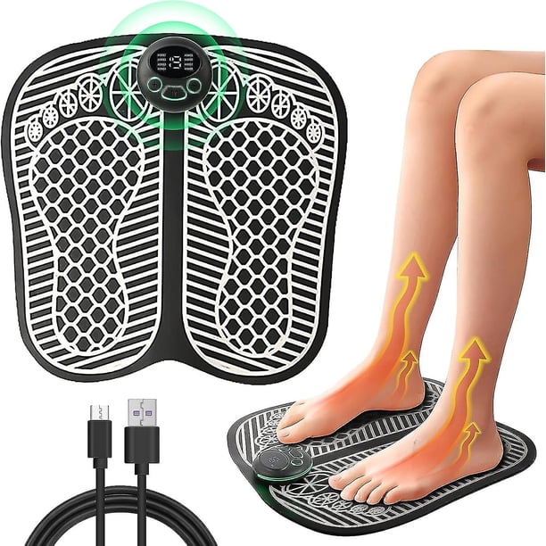 Electronic Foot Massagers for Pain and Circulation, EMS Foot Massager Electric Massage Mat with Muscle Stimulator