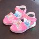 thumbnail image 1 of Disney Summer Frozen Girls' LED Light Sandals Princess Elsa Children's Pink White Sandals Boys' Light Shoes Size 21-3027-Insole 16.5 cm Gao Jinjia LED, 1 of 2