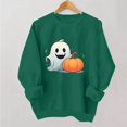 thumbnail image 5 of VKOYWKM Sweatshirts for Women Halloween Spooky Season Graphic Pullover Top Cute Crewneck Sweatshirt Oversized Long Sleeve Fall Sweatshirts, 5 of 6