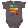thumbnail image 3 of Inktastic Foosball Funny Eat Sleep Foosball Repeat Quote Boys or Girls Baby Bodysuit, 3 of 5